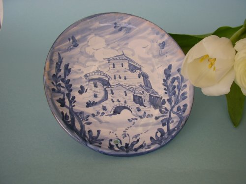 Ceramiche d-Arte di Albisola - Bomboniera in maiolica in stile "Antico Savona" 